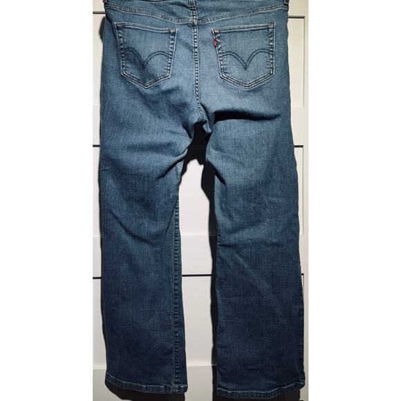 Vintage Levi's 512 Med Wash Perfectly Shaping Boot Cut Stretch Jeans Plus 18W - Picture 7 of 10